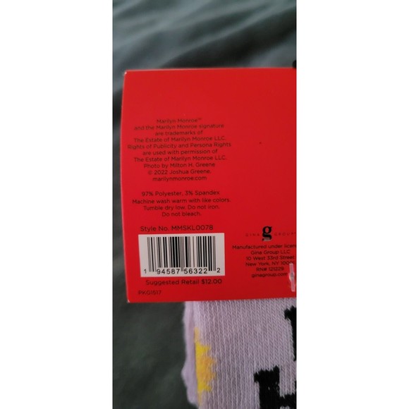 Marilyn Monroe Matching Pet & Owner Low Cut Socks Womens O/S Small Dog Bee Kind - Picture 4 of 9